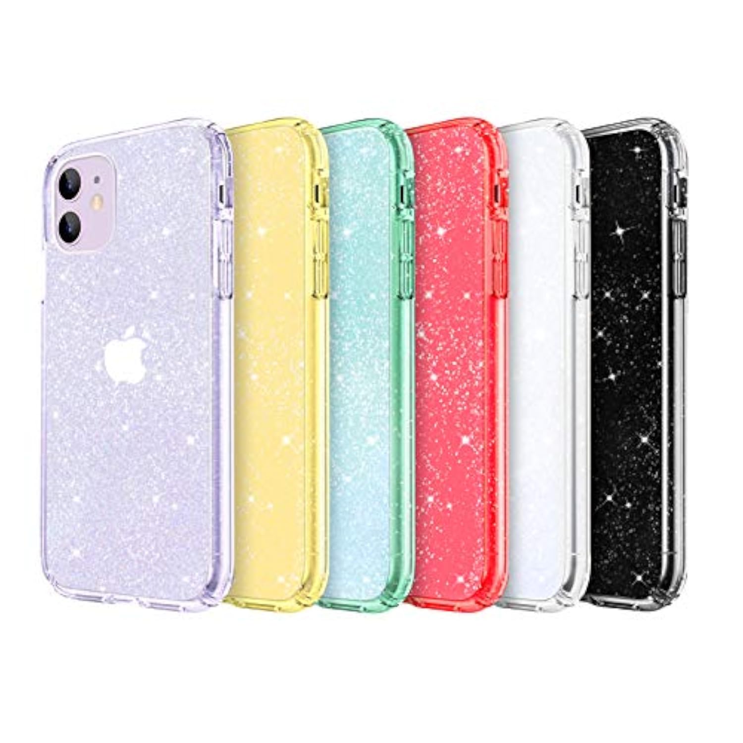 Clear Glitter Sparkle Bling Anti-Scratch Shockproof Protective Phone Case for iPhone 11 (6.1 inch) 2019