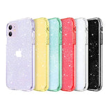 Compatible With Iphone 11 Case, Clear Glitter Sparkle Bling Anti-Scratch Shockproof Protective Flexible Phone Cases Cute Slim Thin Bumper Cover For Women Girls (6.1 Inch) 2019