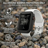 Slim Bumper Case Compatible with Apple Watch, Soft Silicone TPU Protective Cover, Rugged Frame with Open Screen Design Protector for iWatch Series