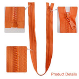 10Pcs 28 Inch Vislon Sport Separating Zipper For Sewing Coats Jacket Z