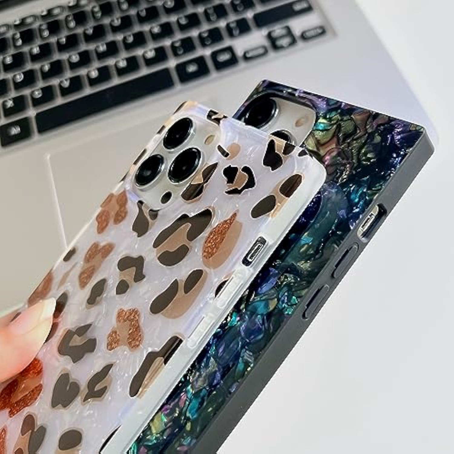 Iphone 15 Pro Max Case - Luxury Sparkle Cute Protective Soft Slim Girly Case - 6.7 Inch (Black Shell)