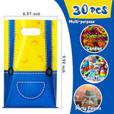 30 Sets Yellow Goodie Bags,Gift Bags For Birthday Party Favors,Halloween Bag For Birthday Party Decorations
