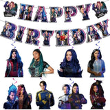 Movie Birthday Decorations, Movie Theme Happy Birthday Banner Hanging Swirls,Purple Party Supplies For Girl Boys Birthday Party, Popular Happy Birthday Decorations