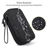 Electronics Accessories Organizer Bag, Portable Tech Gear Phone Accessories Storage Carrying Travel Case Bag For Charger Usb Cables Sd Memory Cards Earphone Flash Hard Drive Black