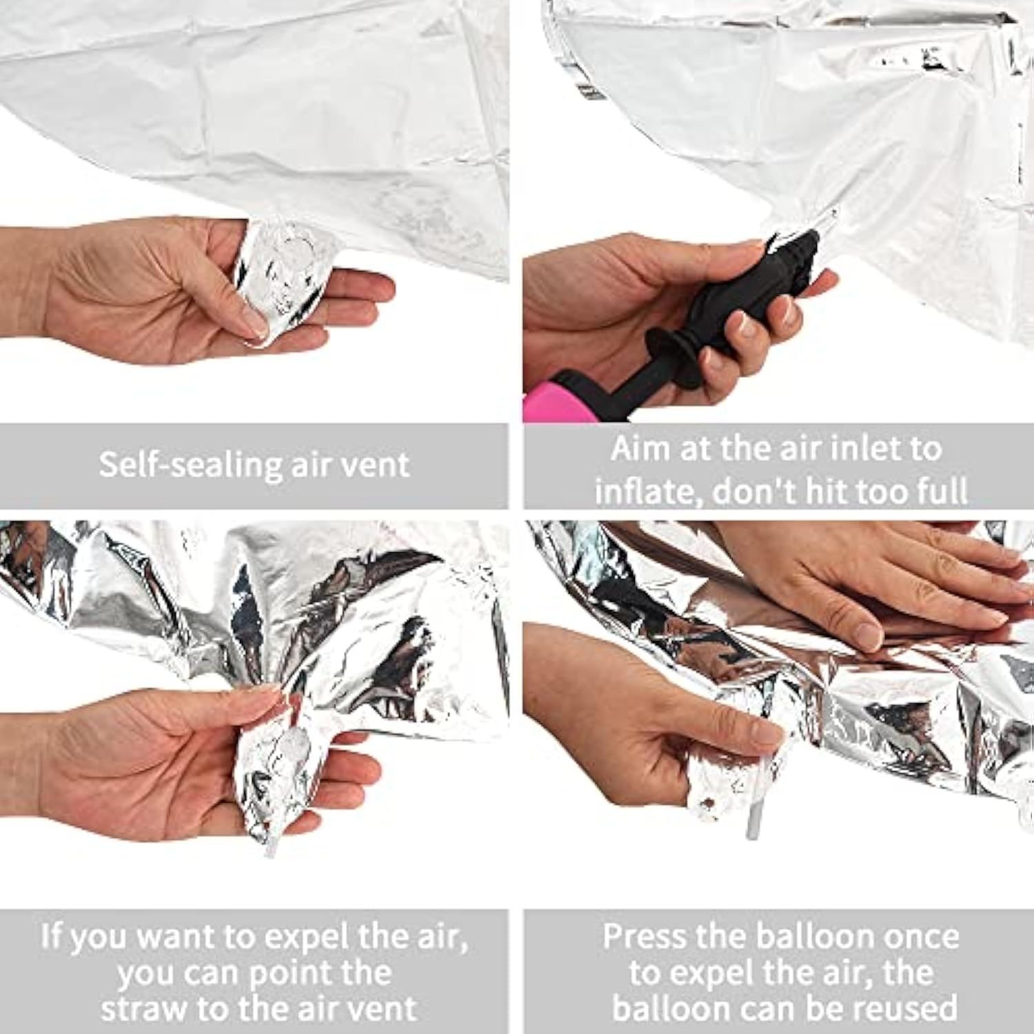 40" Silver Letter O Foil Balloon – Large Helium Mylar Balloon for Birthday & Anniversary Decorations