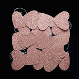 Rose Gold Valentines Party Love Heart Hanging Paper Garlands Decoratio