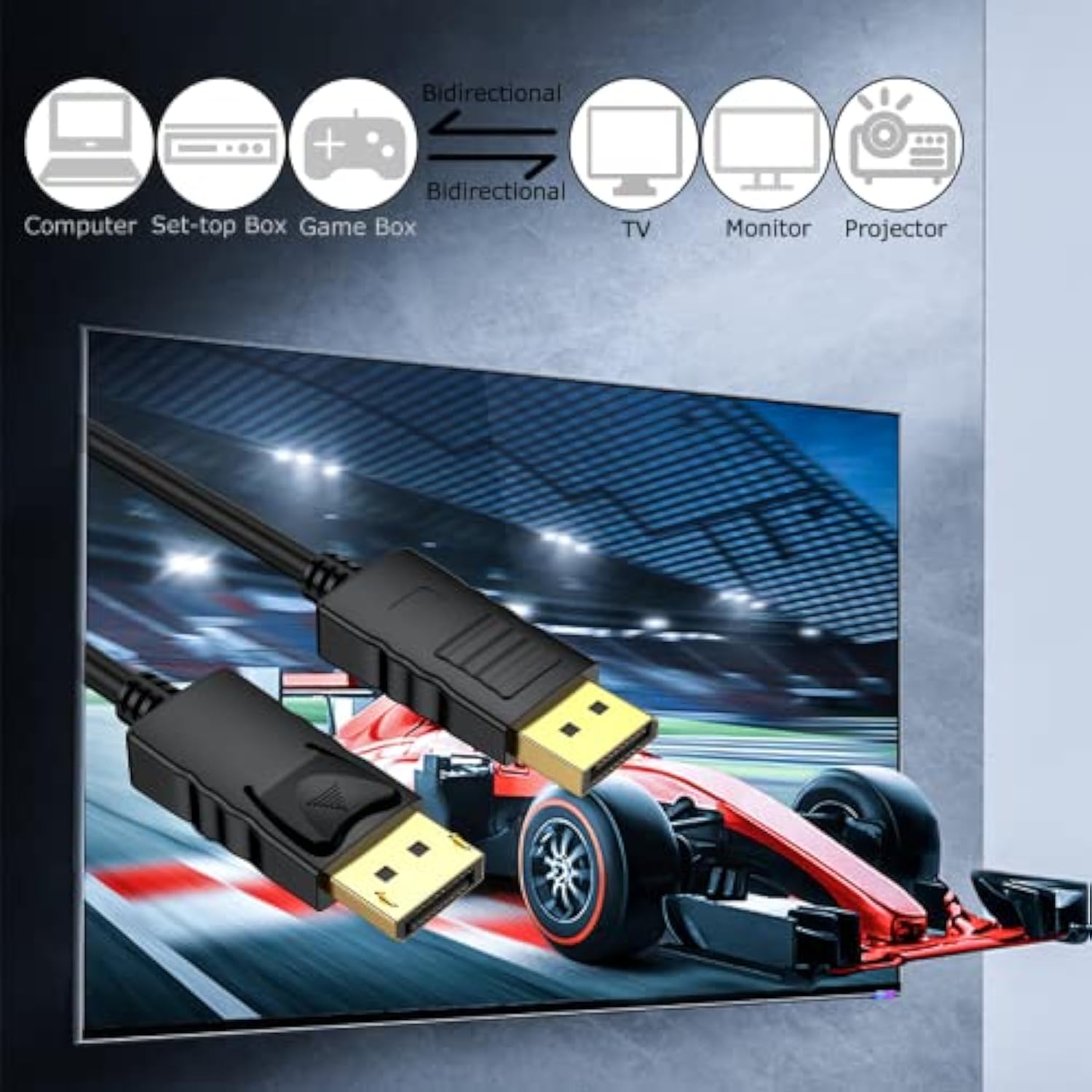 Displayport Cables 3Ft 10-Pack,Dp Display Port Cord Male To Male Cord Gold-Pla