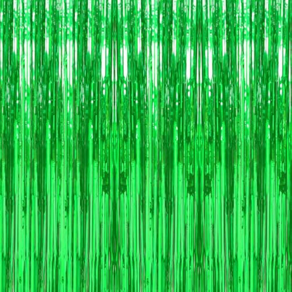 3 Pack 3.3 X 9.9 Ft Green Foil Fringe Backdrop Curtain, Streamer Backdrop Curtains, Streamers Birthday Party Decorations, Tinsel Curtain For Parties, Galentines Decor, Preppy, Photo Booth