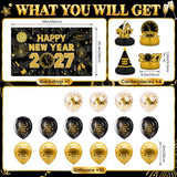New Years Decorations 2027, 67 Pcs New Years Eve Party Supplies