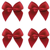 50Pcs Mini Satin Ribbon Bows Ribbon Flowers 25Mm X 26Mm Appliques Diy