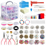 Jewelry Making Kit, 1960 Pcs, Supplies Includes Beads, Instructions, Findings, Wire For Bracelet, Necklace, Earrings Making Kit For Adults By