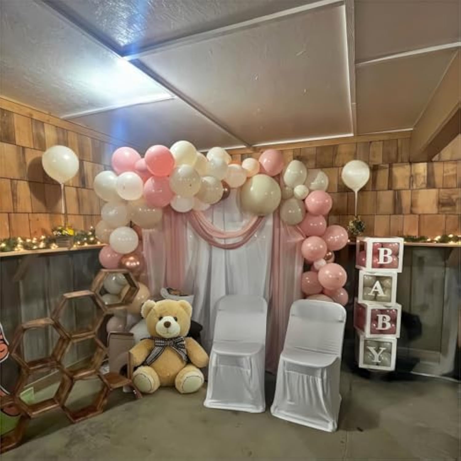60pcs Nude & Dusty Pink Balloon Set – Neutral Blush, Apricot, Beige and Gold Party Decor