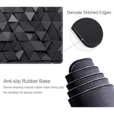 Gaming Mouse Pad, Large Mouse Pads For Desk, Non-Slip Rubber Base Mousepad, Keyboard Mouse Mat, Desk Pad With Stitched Edges, 31.5X11.8Inch, Black Grey Triangular Abstract