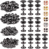 Snap Fasteners Kit 10Mm 50 Sets Snap Buttons For Fabric Clothes Sewing
