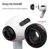 Premium Memory Foam Tips For Airpods Pro. No Silicone Eartips Pain. Anti-Slip Eartips. Fit In The Charging Case, 3 Pairs (S/M/L, Black)