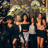 18 Inch Foil Happy New Year 2025 Balloons for Party Decorations