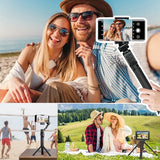 Extendable Mini Tripod Compatible with DJI Osmo Action 4/5pro, Stable Portable Pocket Stand Compatible with Insta 360 X, Desk Small Handheld Selfie
