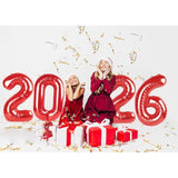 40in Red 2026 Foil Balloons for New Year Eve Party Decorations