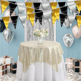 130ft Black Gold Silver Triangle Pennant Banner for Christmas Graduation & NYE