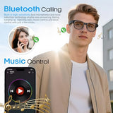 AI Smart Glasses with 800mp Camera Real-Time Translation in 139 Languages,1200p Video Recording,Open-Ear Audio,Object Recognition for iOS Android
