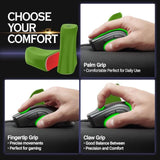 [Gaming Mouse Grip] Delta - Innovate Mouse Grips Accessory That Offers You Unmatched Precision, Stability, Control, And Comfort - Customizable Tpe Mouse Grip Pad Accessory. (Green, Youth)