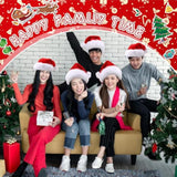 20 Pcs Santa Hats Bulk Plush Christmas Hats For Adults Women Men Holiday Party Costume(Red)