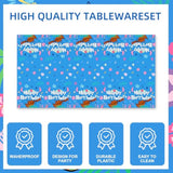 141Pack Cartoon Party Decoraion Party Tableware Plates + Napkin Tablecloth,Forks,Spoon,Kinfe For Birthday Decorations