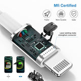 Iphone Charger Cable 10 Ft,[Apple Mfi Certified] 3Pack Extra Long Usb To Lightning Cable 10 Feet,Apple Charging Power Cord 10 Foot For Iphone 14 13 12 11 Pro Max Mini Xr X 9 8 7Plus 6S Ipad