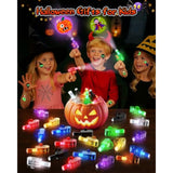 40-Pack Halloween Party Favors with LED Finger Lights and Tattoos