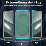 Designed For Samsung Galaxy S24 Ultra Case [With Privacy Screen Protector] 3-Layer Full Body Protection Rugged Shockproof Heavy Duty Phone Case Cover, Turquoise