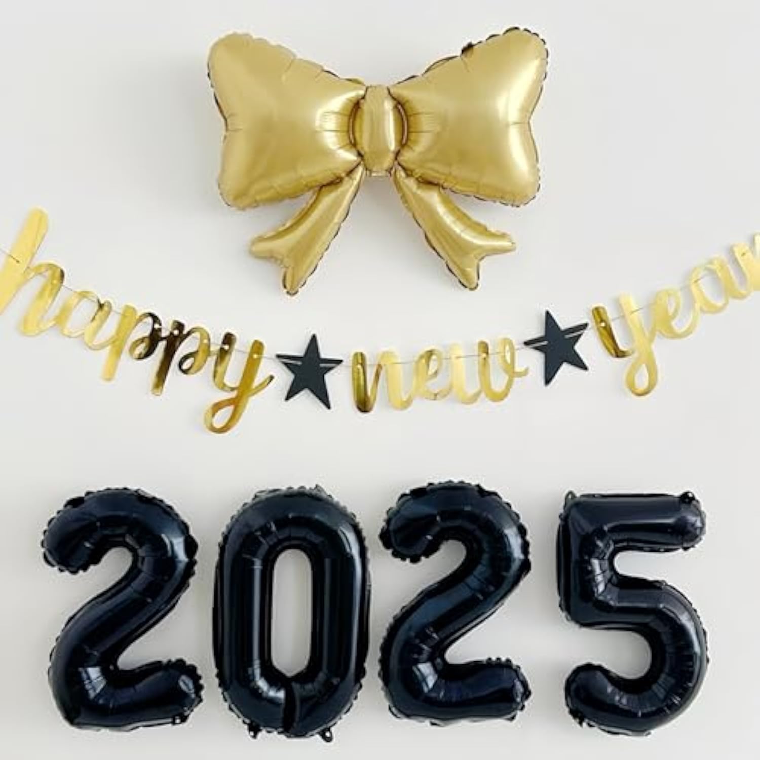 5pcs Gold Bow Balloons Graduation Birthday Wedding Party Decorations