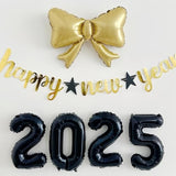 5pcs Gold Bow Balloons Graduation Birthday Wedding Party Decorations