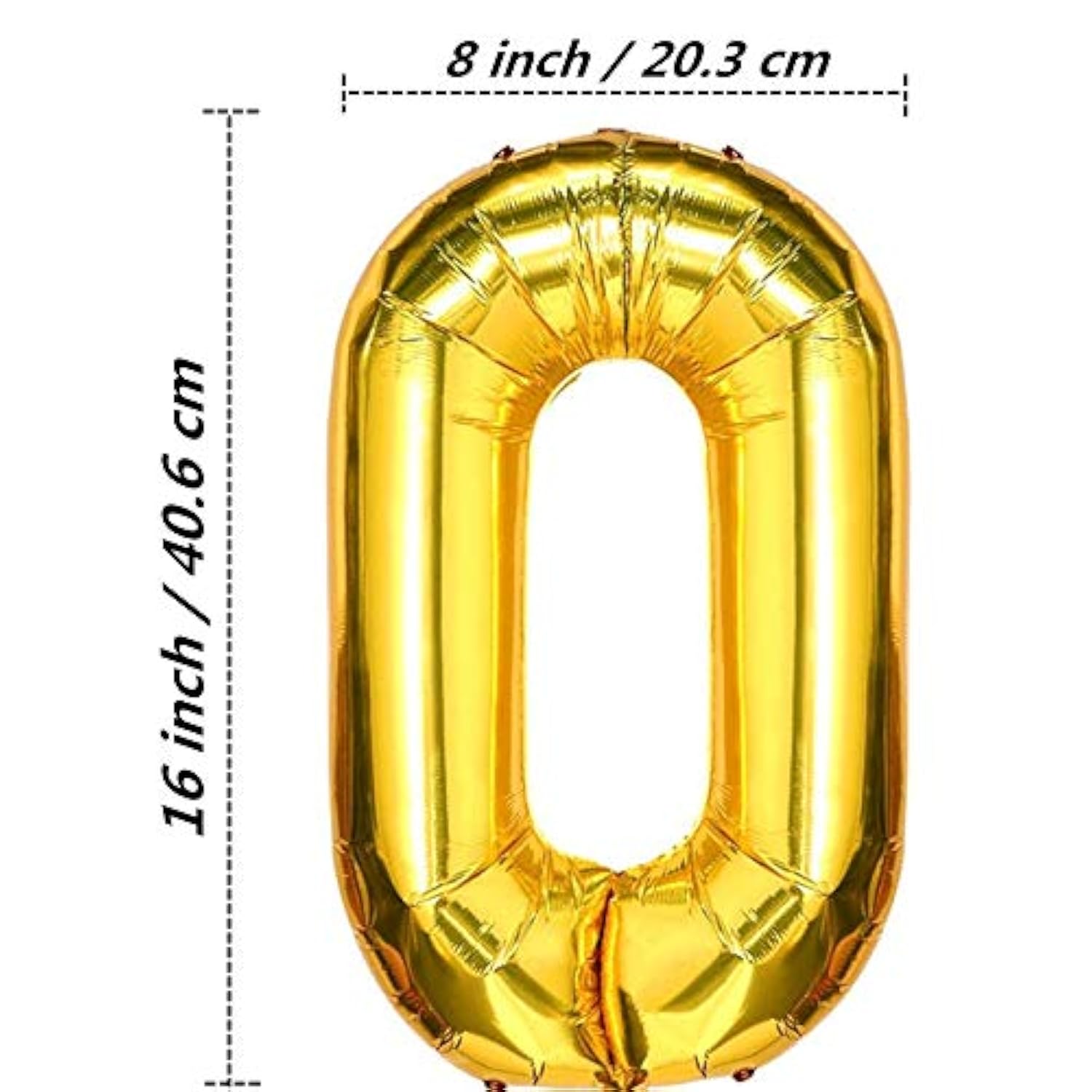 Foil Chain Balloons Jumbo Chain Balloons For 80S 90S Party Decorations Giant Balloon Chain Balloons Gold (Gold, 16 Inch)