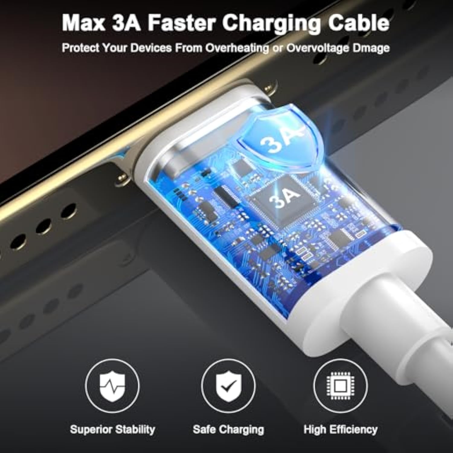 2Pack Car Carplay Cable For Iphone 16 15 Pro Max 15 Plus Charger Cord,6Ft [Mfi Certified] Usb A To Usb C Cable Car Play Adapter Cord Fast Charging For Iphone 16 Pro Max 15 16 Plus,Ipad Pro
