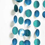 Teal Birthday Decorations For Woman Hanging Teal Garland Decoration Turquoise Streamer Banner Backdrop For Wedding Bridal Baby Shower Graduation Engagement Party Decor