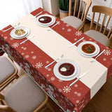 3 Pack Christmas Tablecloths,Disposable Plastic Tablecloths 54" X 108" Christmas Decorations,Xmas Snowman Table Cloths For Party Supplies,Plastic Table Covers For Home,Dinner,Indoor Or Outside