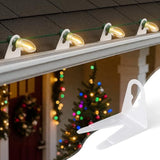 All In One Christmas Light Clips, Universal Gutter Hooks And Shingle Clip For C7, C9 And Mini Lights, 400 Pack