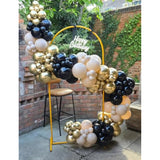 Black Gold Balloon Arch Kit 125pcs Metallic Star Balloons for Party Decorations
