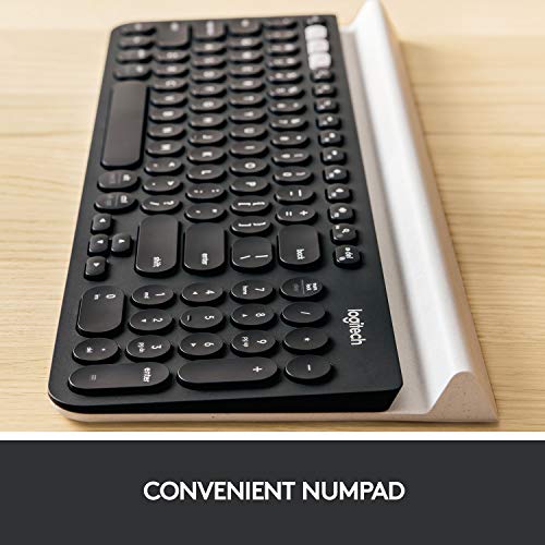 K780 Multi-Device Wireless Keyboard For Computer, Phone And Tablet Flow Cross-Computer Control Compatible - Speckles, White