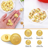 40 Pcs Gold Buttons For Blazer, Vintage Sewing Buttons For Jeans Suits