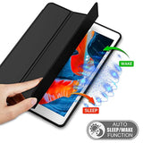 9Th Generation Case 2021/ 8Th Generation Case 2020 10.2 Inch With Pencil Holder, 7Th Gen 2019 Case With Soft Baby Skin Silicone Back, Auto Wake/Sleep Cover (Black)