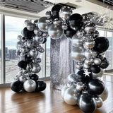 Black Balloon Garland Arch Kit 98pcs Mixed Sizes for Parties and Events