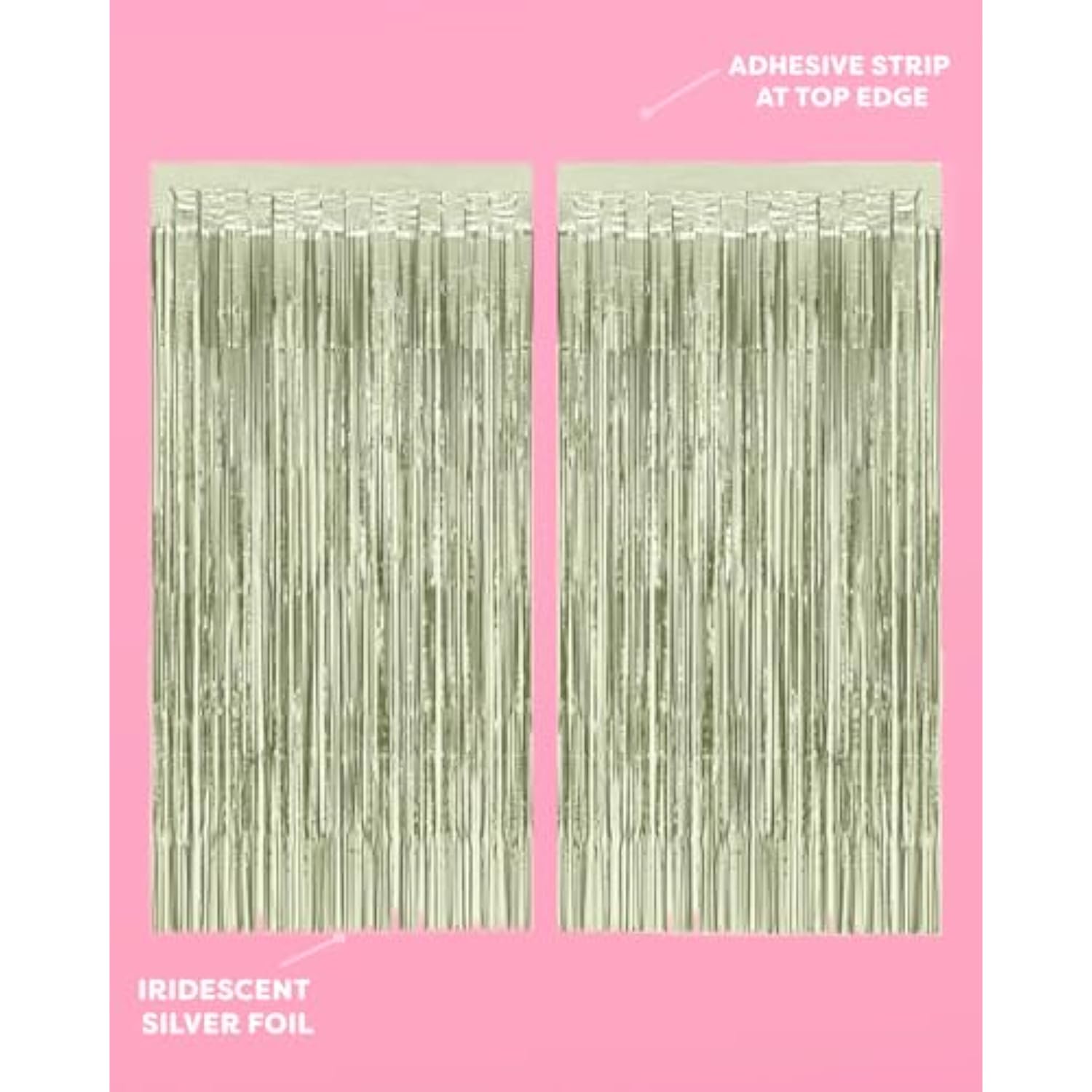 Party Decorations Sage Green Foil Curtain - Set Of 2 | Bachelorette Party Supplies, Cute Birthday Queen Photo Booth, Bach Martini Decor, Bridal Shower Backdrop