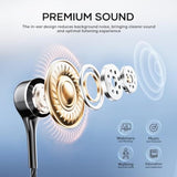Wired Earbuds With Microphone 5 Pack, In-Ear Headphones With Heavy Bass, High