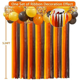 Red Heart Party Decoration Red Khaki White Hanging Fringe Fabric Curta