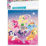 Unique My Little Pony Birthday Party Supplies Favor Bundle Pack includes 16 Plastic Loot Bags, 8 Sticker Sheets, 1 Dinosaur Sticker Sheet