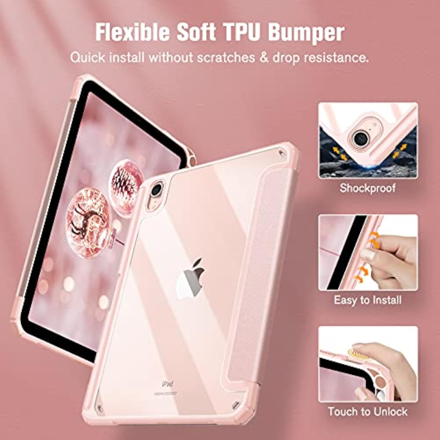 Fintie Hybrid Slim Case for iPad Mini 6 2021 (8.3 Inch) - [Built-in Pencil Hol