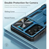 For Samsung Galaxy S24-Plus Case: Rugged Protective S24+ Phone Cases With Kickstand | Durable Matte Drop Proof Hard Covers Military Grade Shockproof Protection Sturdy Heavy Duty Blue