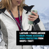 Nite Ize Hitch Phone Anchor & Lanyard – Secure Cell Phone - Anchor & Quick-Release Lanyard for Drop Protection & Convenience – Black