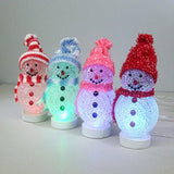 One Usb Power Desk Mini Led Glowing Lights For Christmas Holiday Decoration (Snowman)